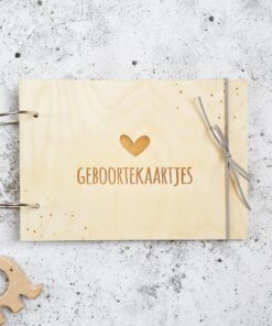 Geboortekaartjes hartje a5