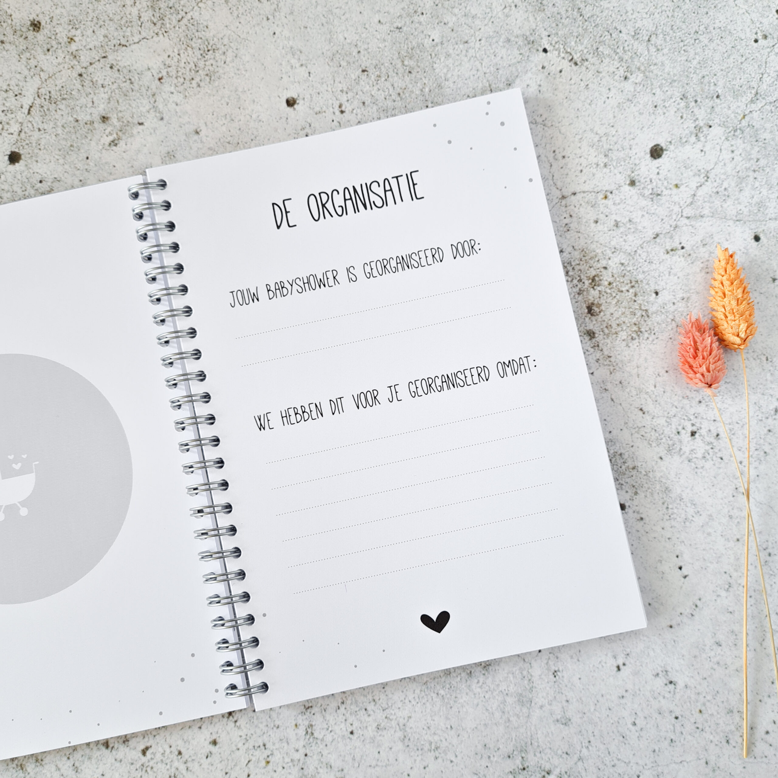 Babyshower invulboek | zwart wit - Afbeelding 4
