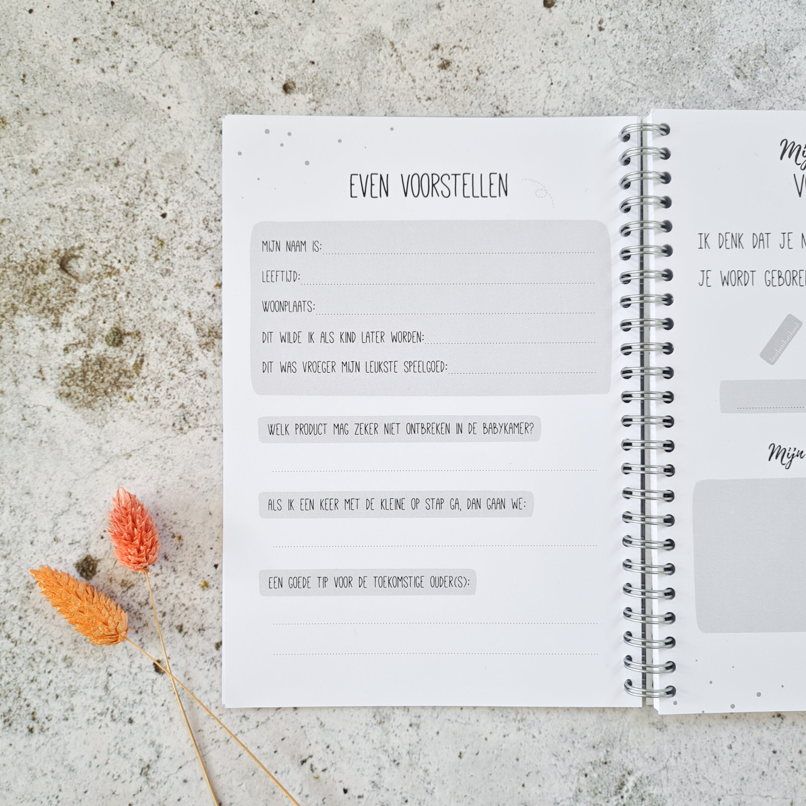 Babyshower invulboek | zwart wit - Afbeelding 6