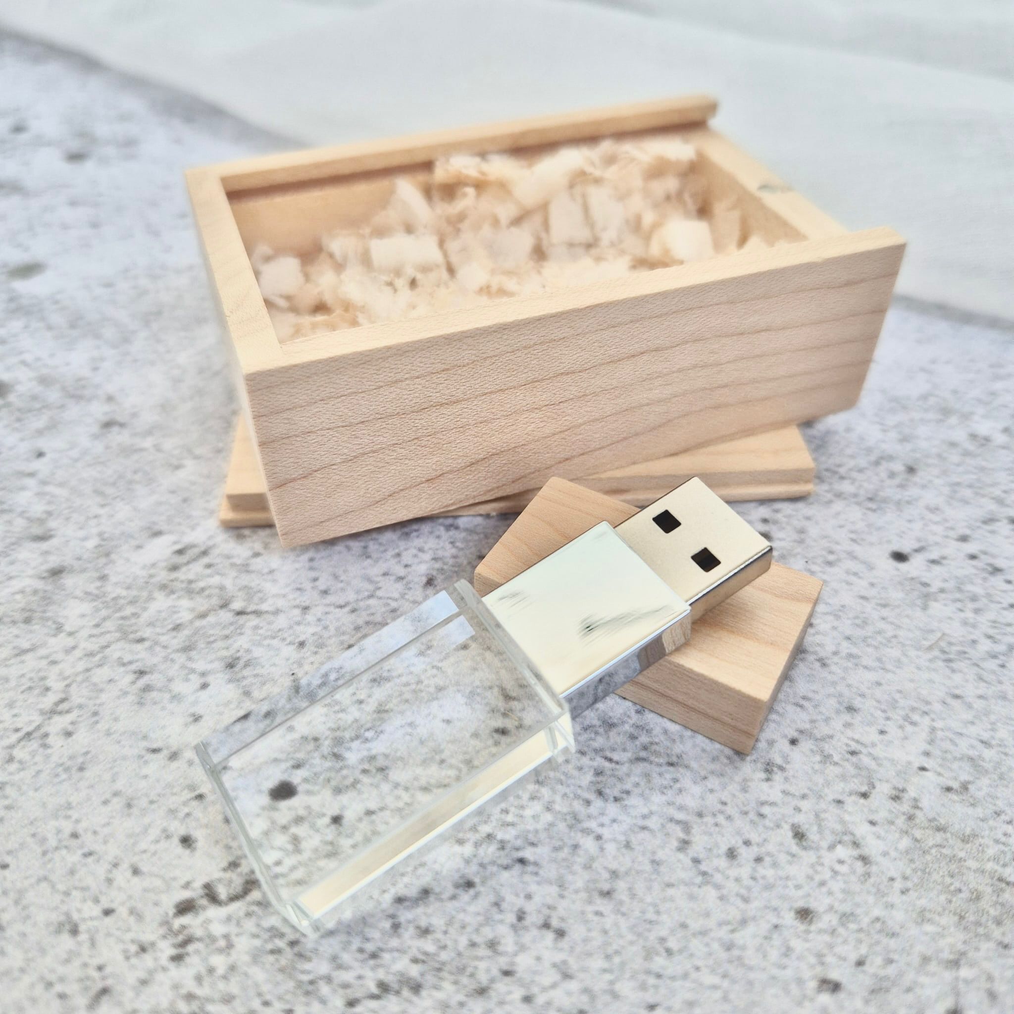 USB stick glas in doosje - Afbeelding 4